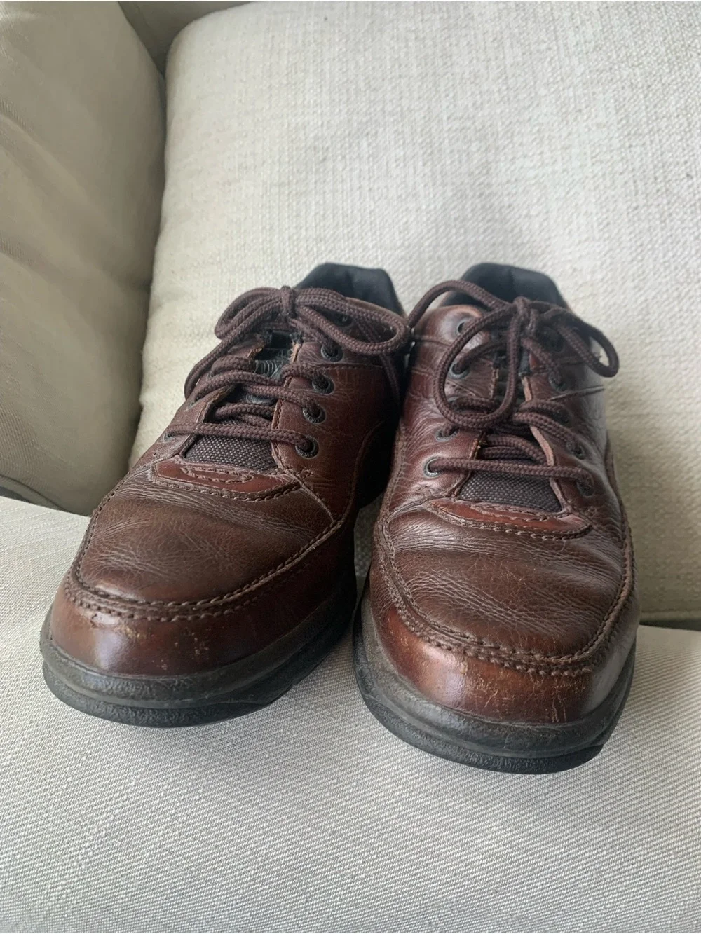 Rock Port Men's Brown Leather Lace-Up Comfort Shoes